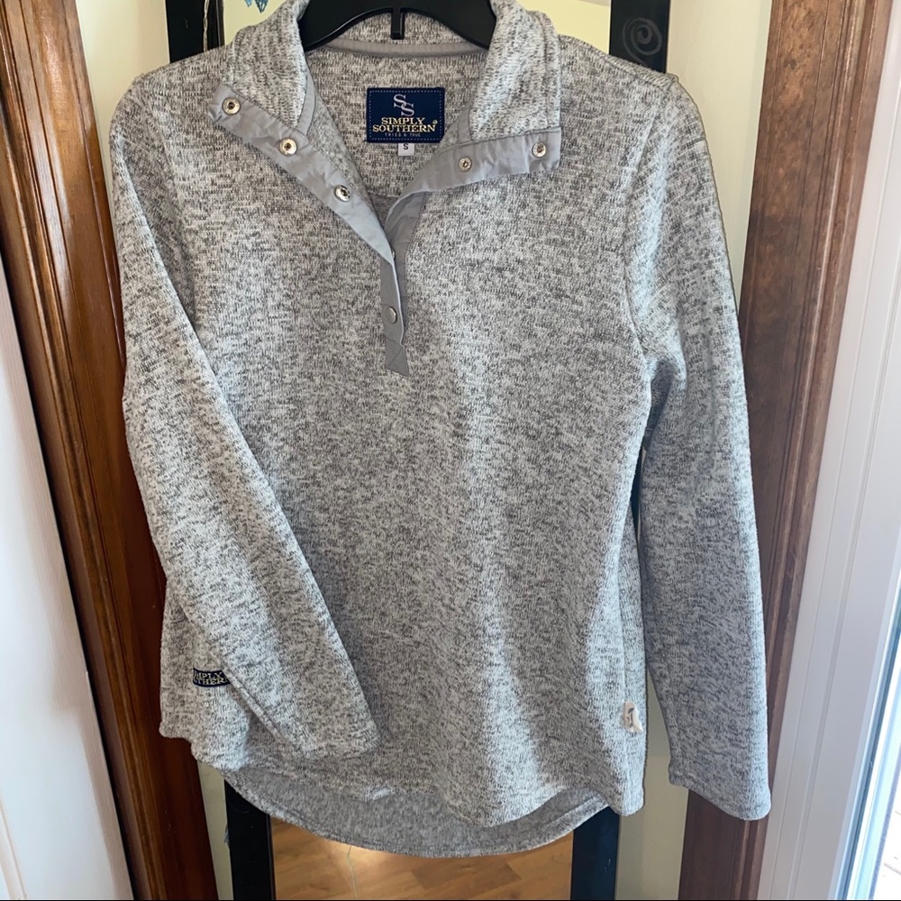Simply Southern heathered pullover